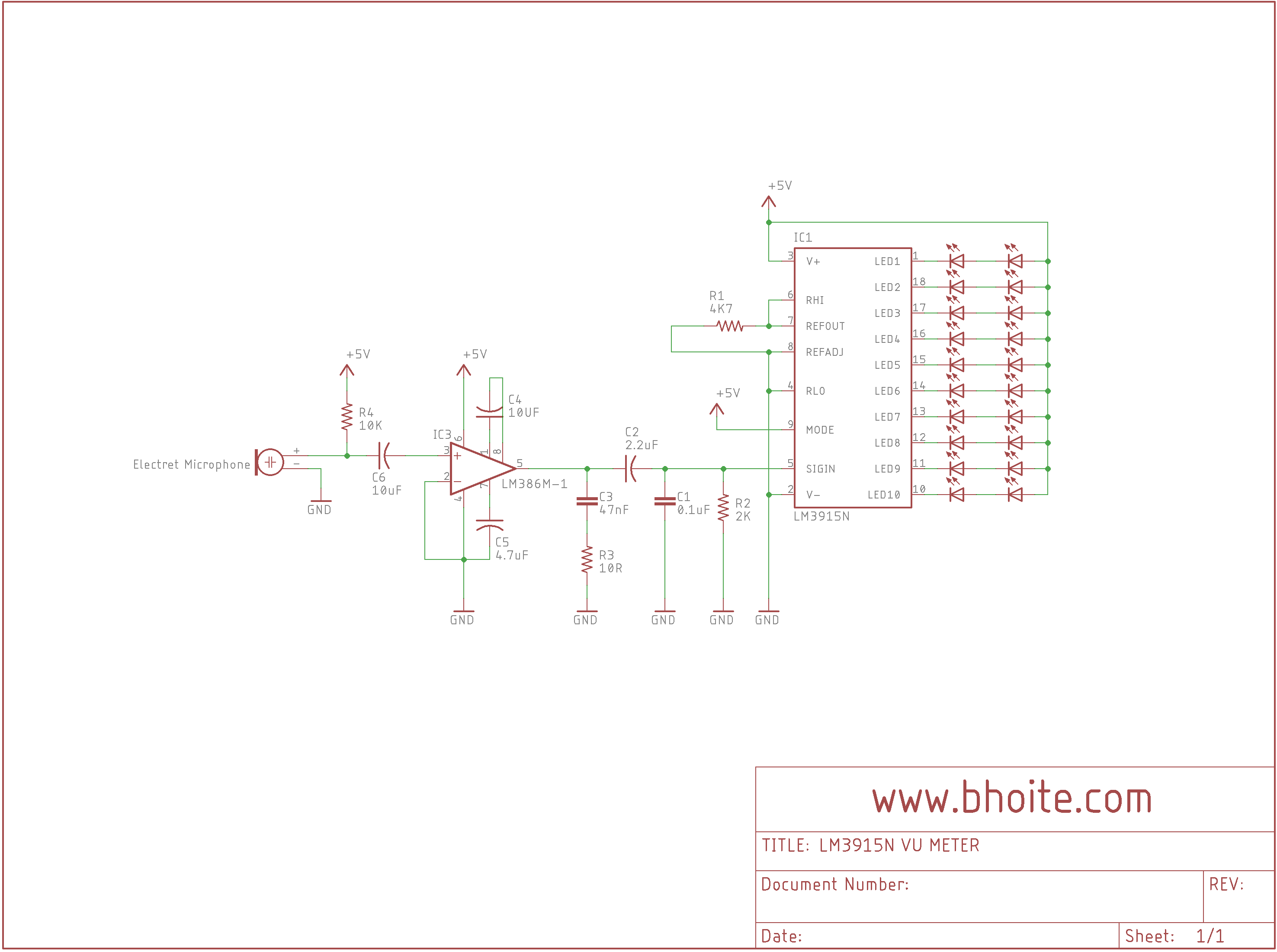 Lm3915 Vu Meter Mohit Bhoite